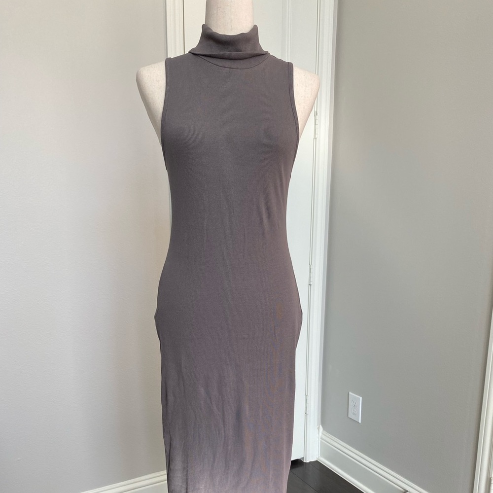 Zara Turtle Neck Ribbed Dress L - Picture 8 of 8